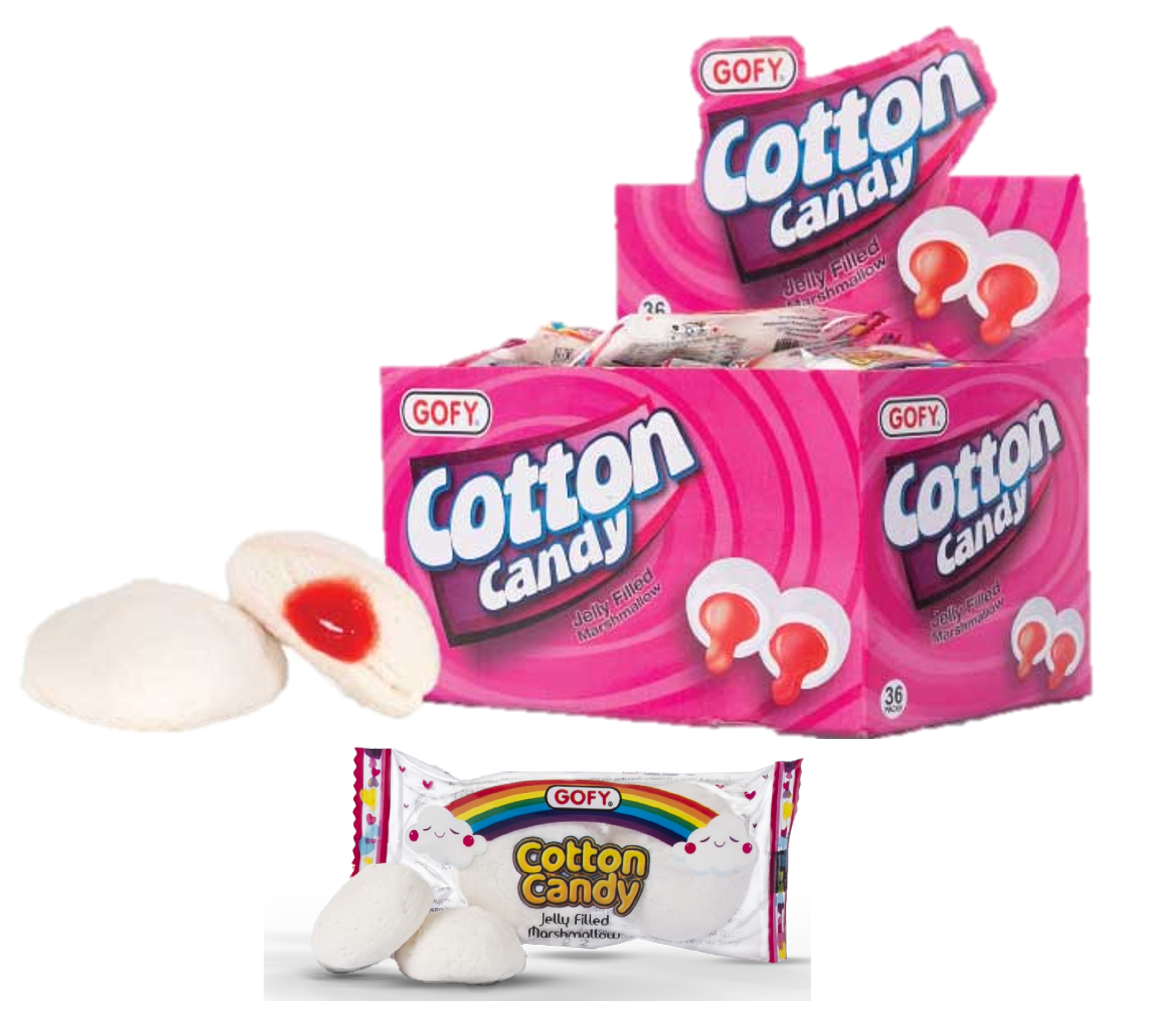 GOFY COTTON CANDY JELLY FILLED MARSHMALLOWS