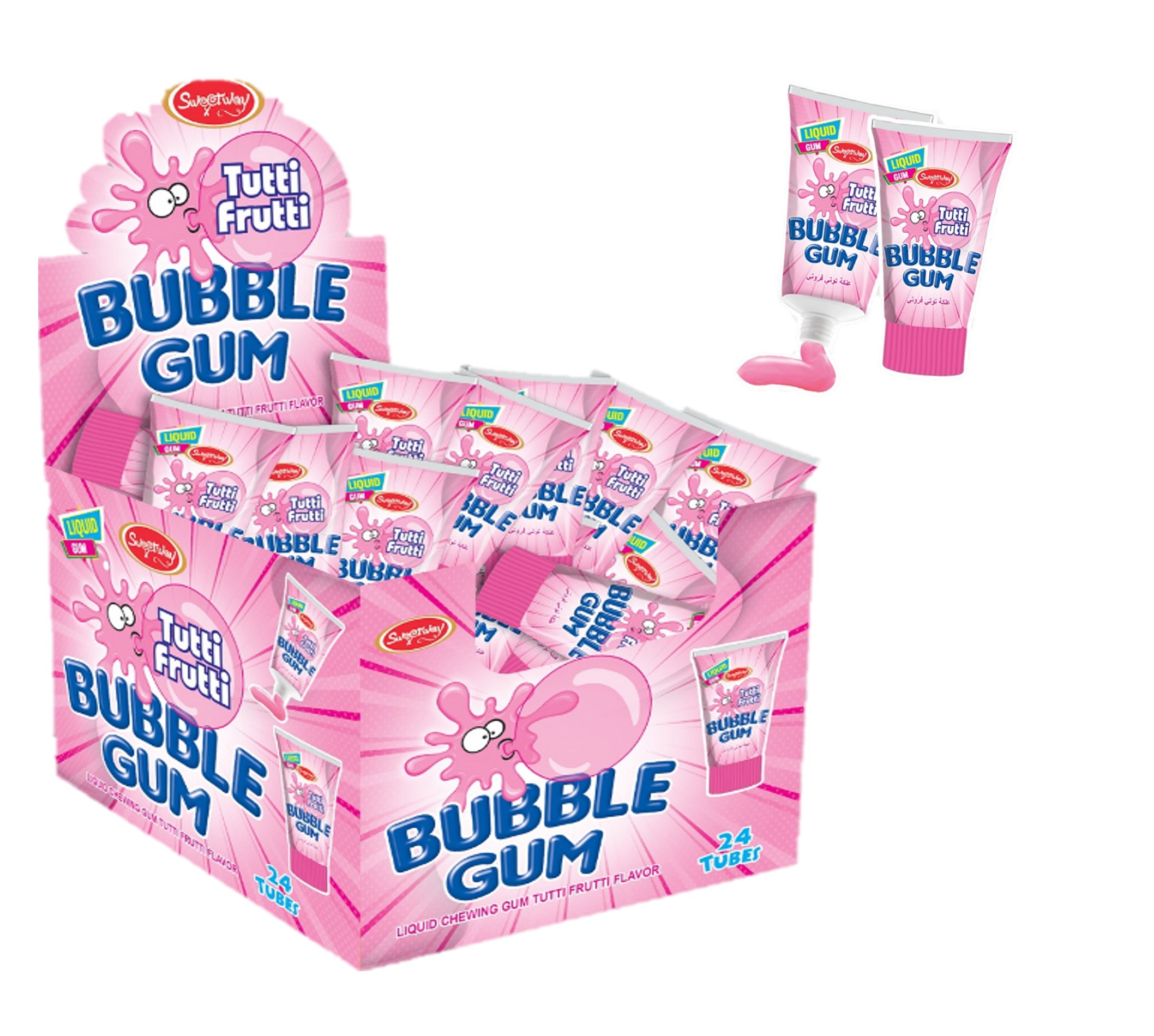 SWEETWAY TUTTI FRUITTY BUBBLEGUM 35 Grams