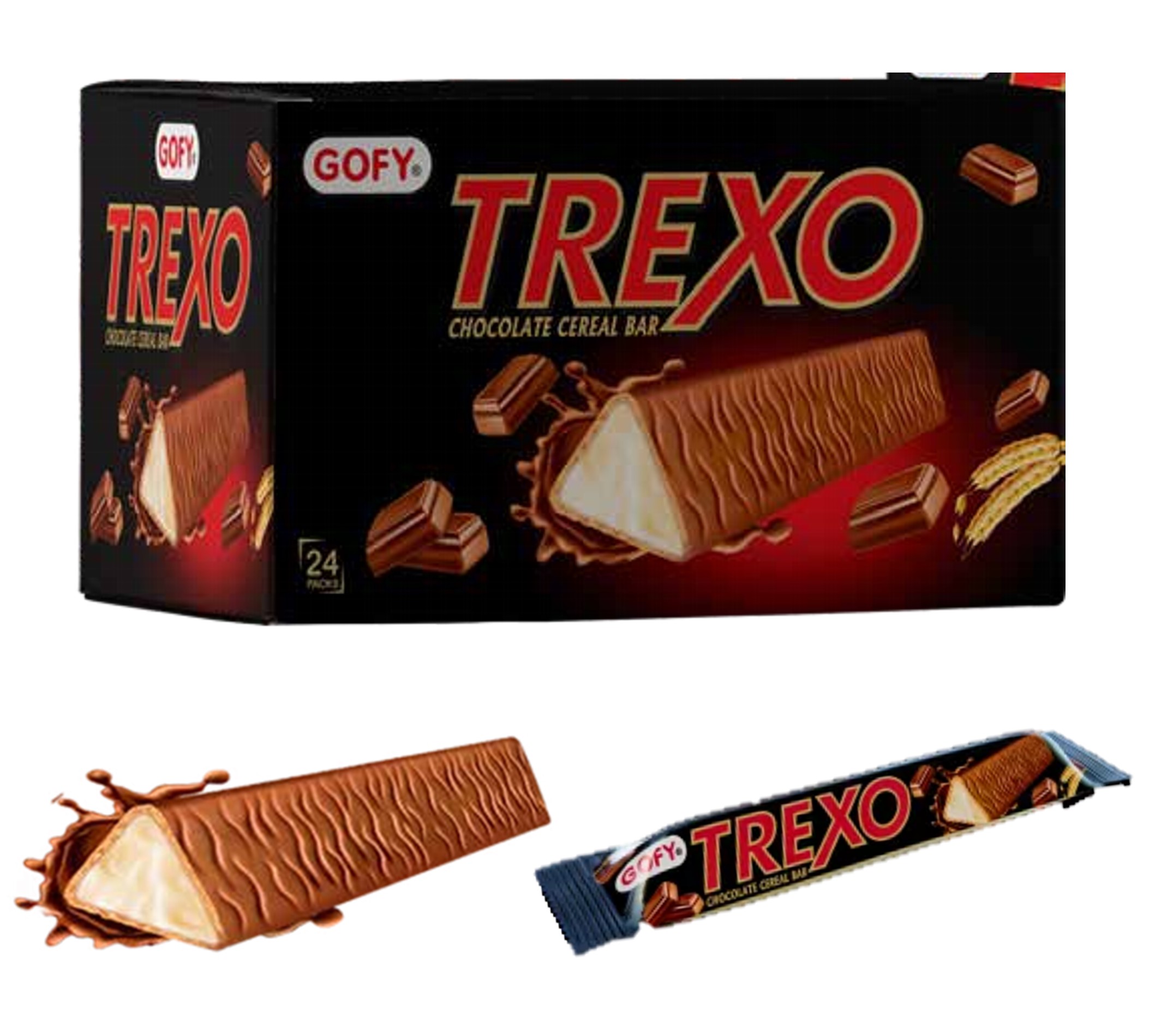 GOFY TREXO CHOCOLATE COATED TRAINGLE SHAPED CEREAL BAR 16 G