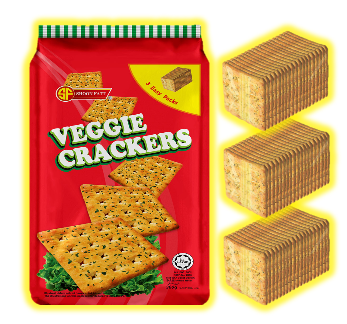 CRISPY VEGGIE CRACKER 3 X 120G